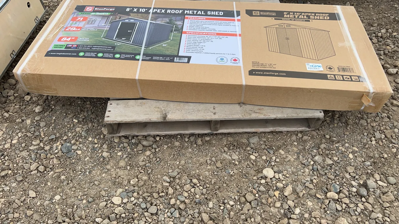 8' x 10' Apex Roof Metal Shed