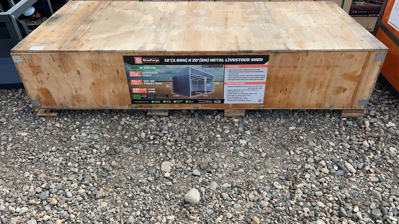 Metal Livestock Shed 12' x 20' - StanForge - MSK1220