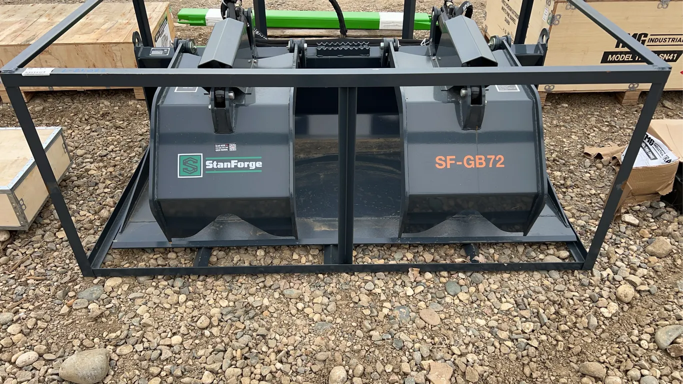 72" Skid Steer Grapple Bucket - StanForge GB72