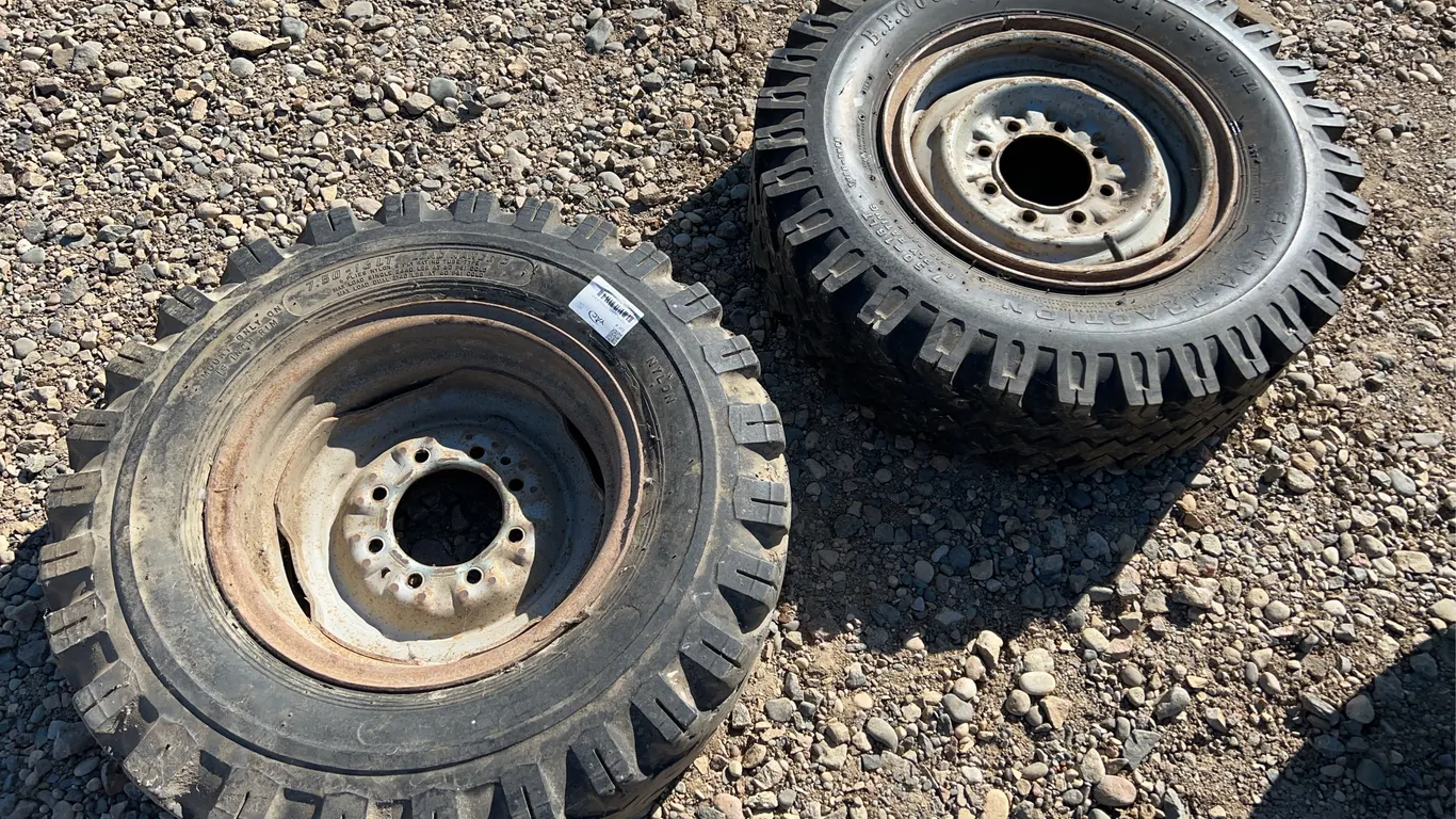 2 - 7.50-16LT Tires & Rims 8 Bolt