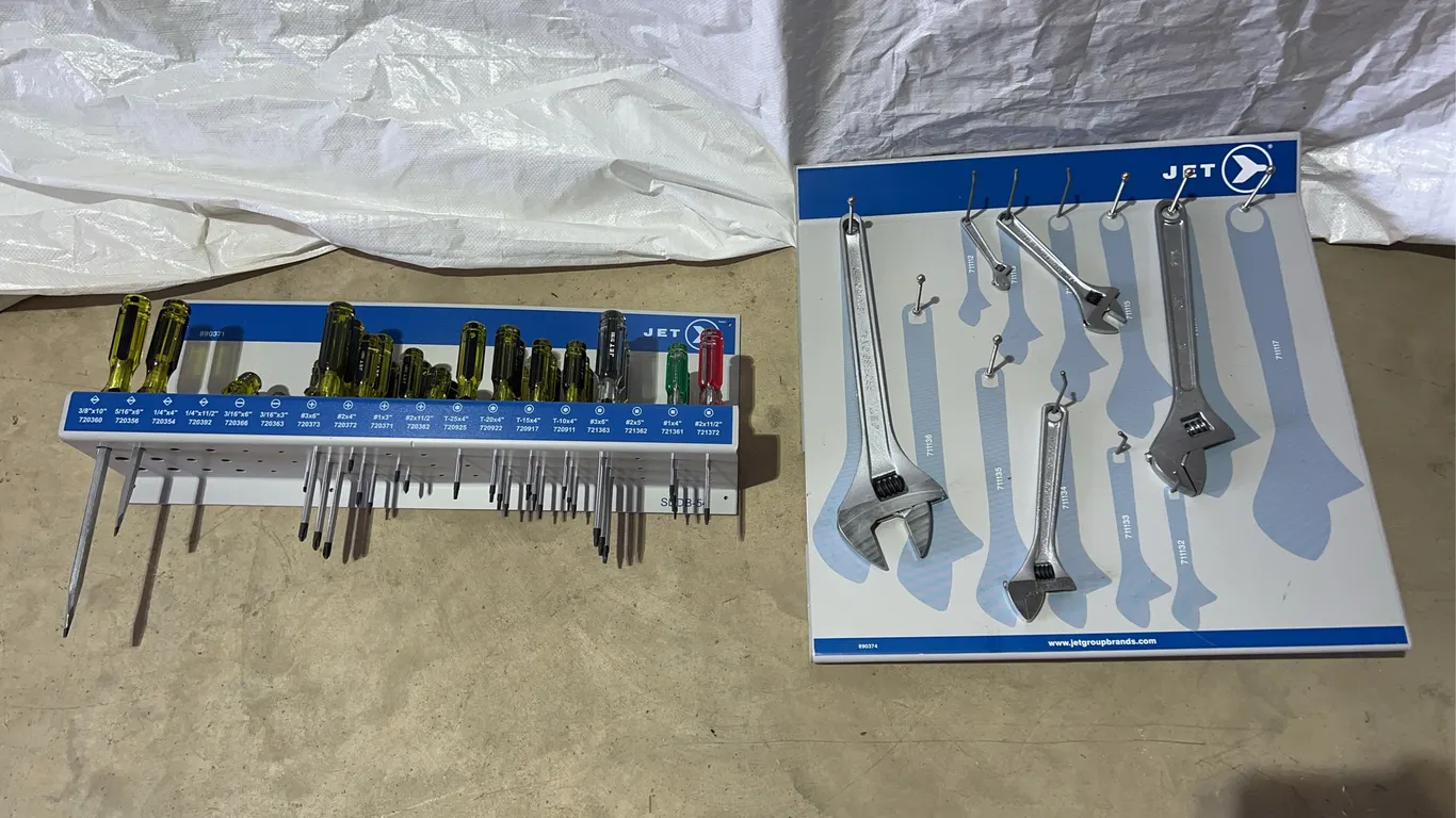 Screwdriver Organizer & Wrench Organizer W/ Tools