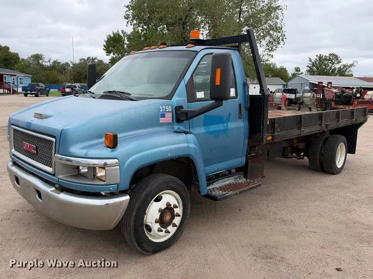 2005 GMC C4500 dump flatbed truck