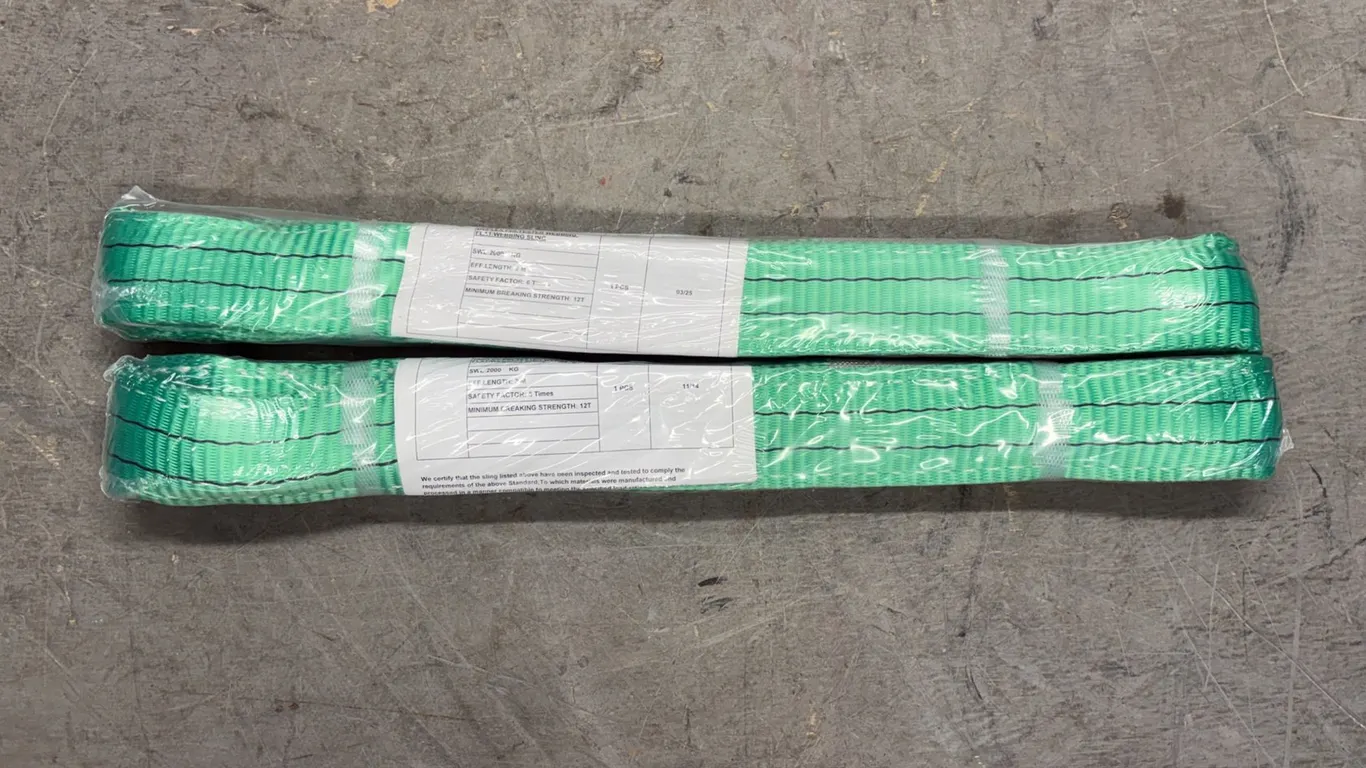 (2) Unused 200KG Polyester Slings