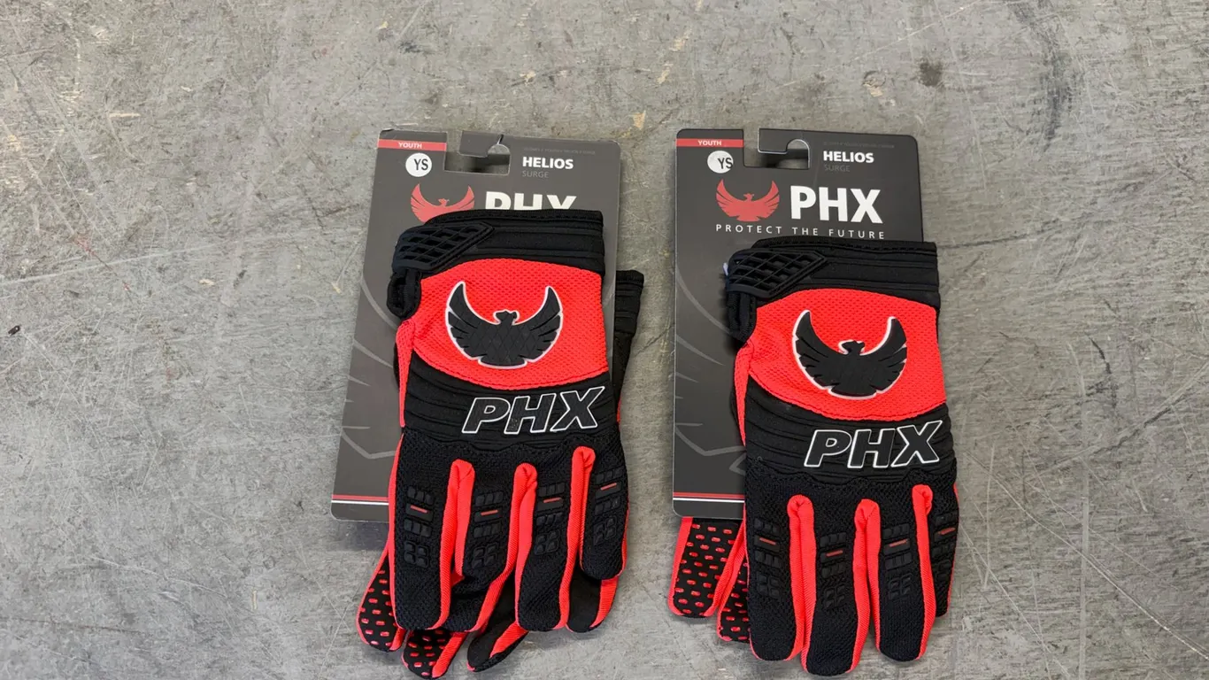 (2) Unused Pairs of PHX Helios Gloves - Youth S