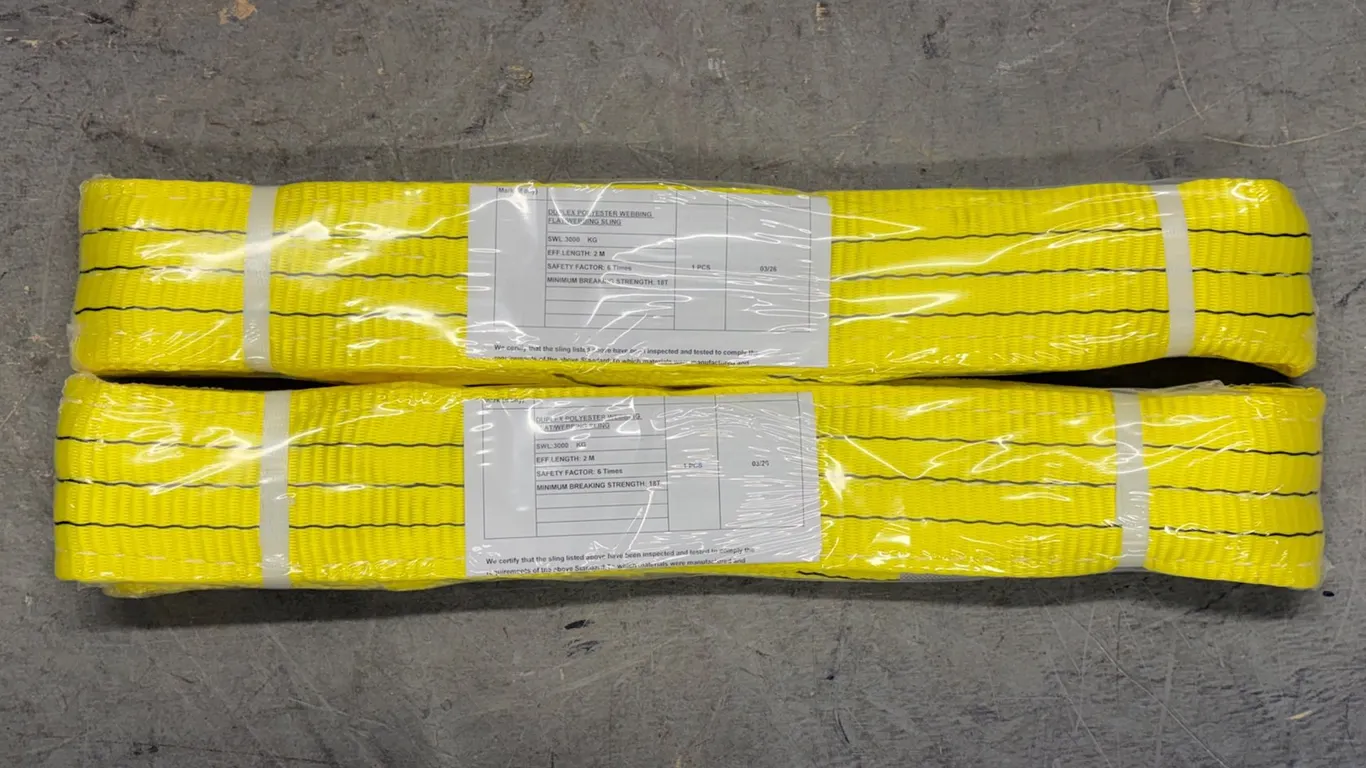 (2) Unused Polyester Slings