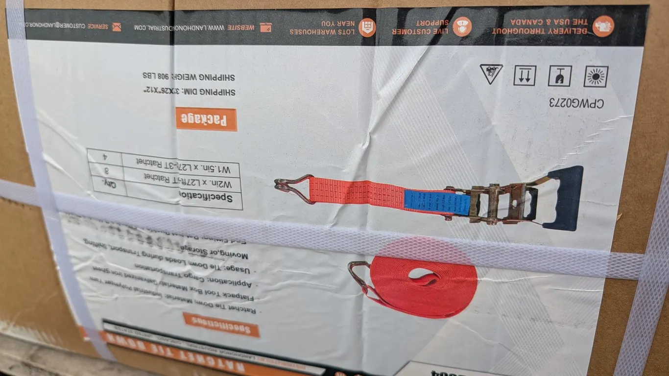 UNUSED LANDHONOR RATCHET TIE DOWN LHR-BS86
