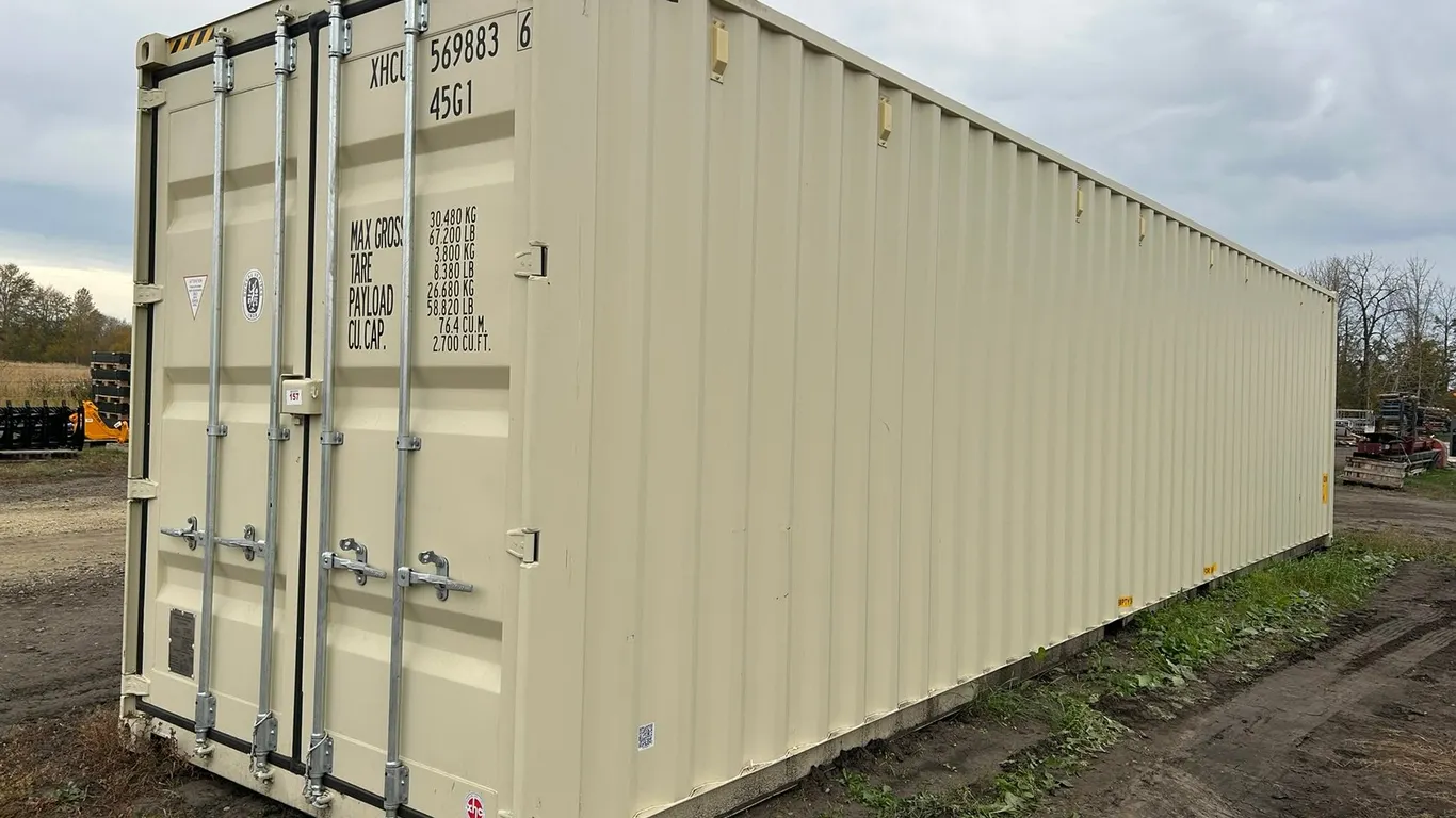 2025 SINGLE TRIP HIGH CUBE 40 FT CONATINER W/ DOORS ON ONE END S/N XHCU5698836