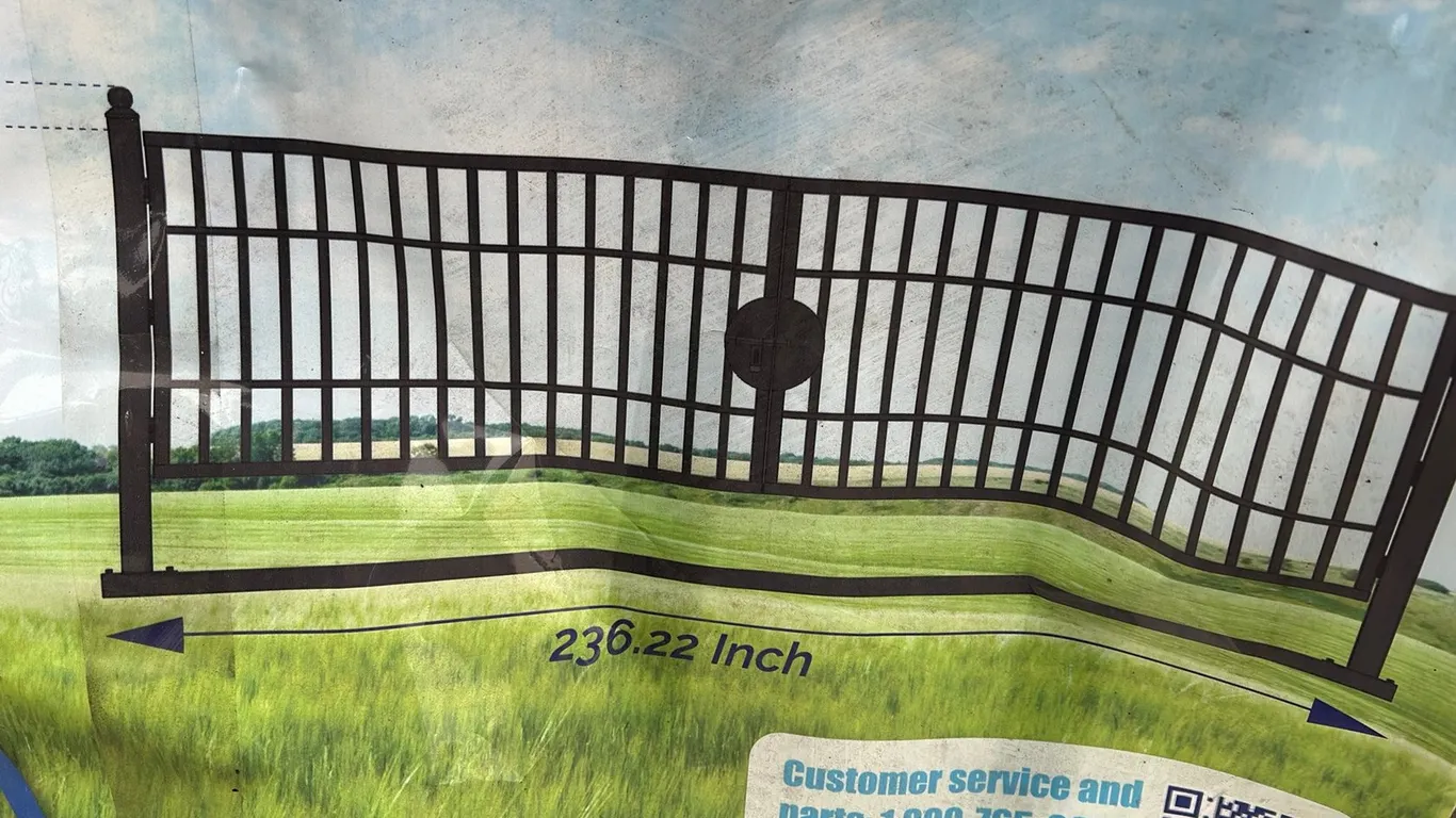 GREATBEAR 20' FARM METAL DRIVEWAY GATE TM18-NCC FG-GT-TM18C