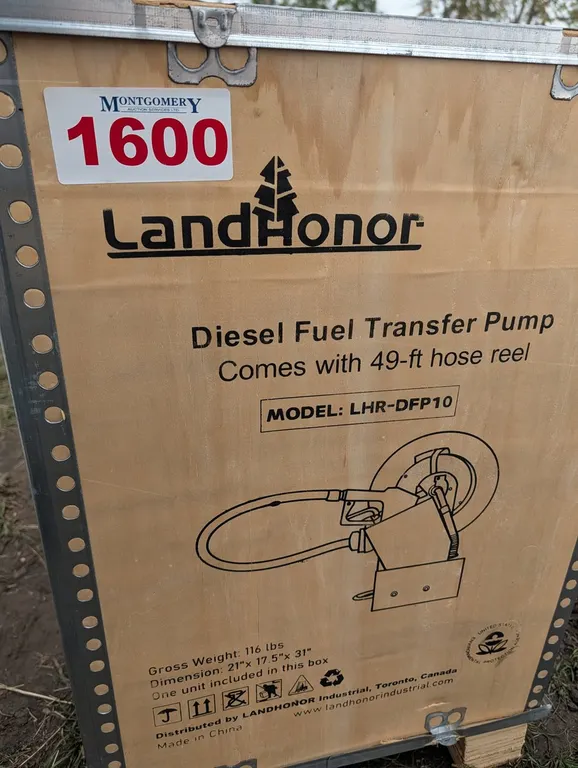 UNUSED LANDHONOR DIESEL FUEL TRANSFER PUMP LHR-DFP10