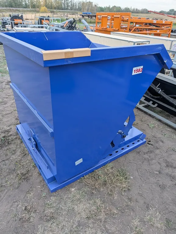 GREATBEAR SELF DUMPING HOPPER - 1 CUBIC YARD - BLUE ET-SDH-10-B