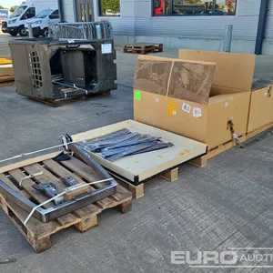 Unused JCB Folable ROPS to suit Roller, Rear Deck Bracket (2 of), Headliner Filler (14 of) 