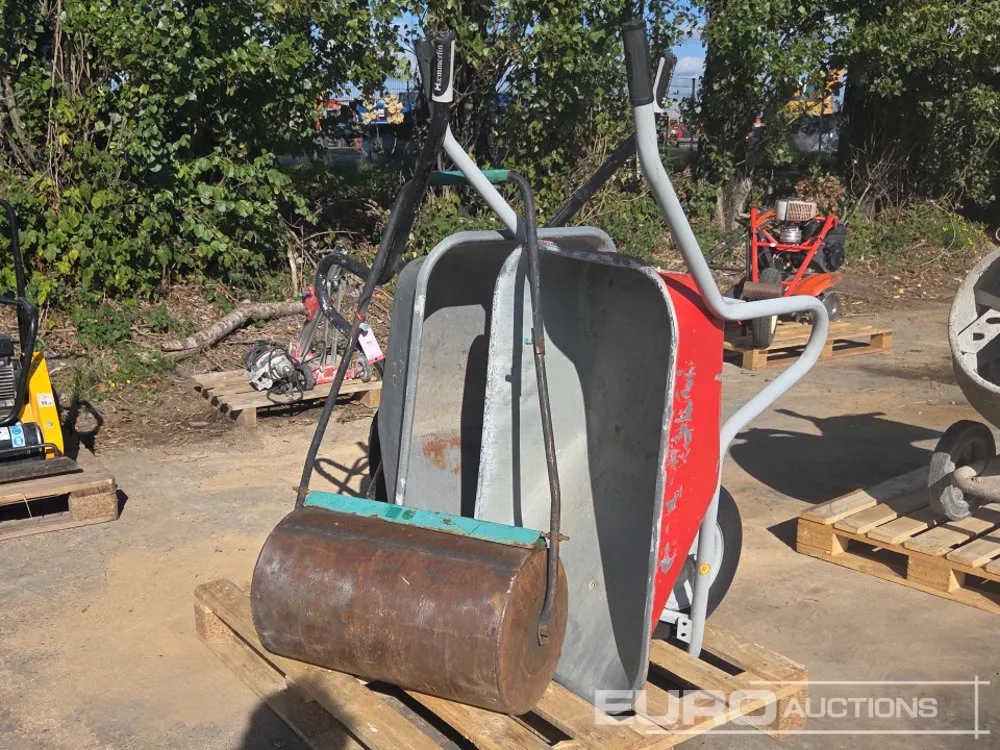 Wheel Barrow (2 of) + Garden Drum