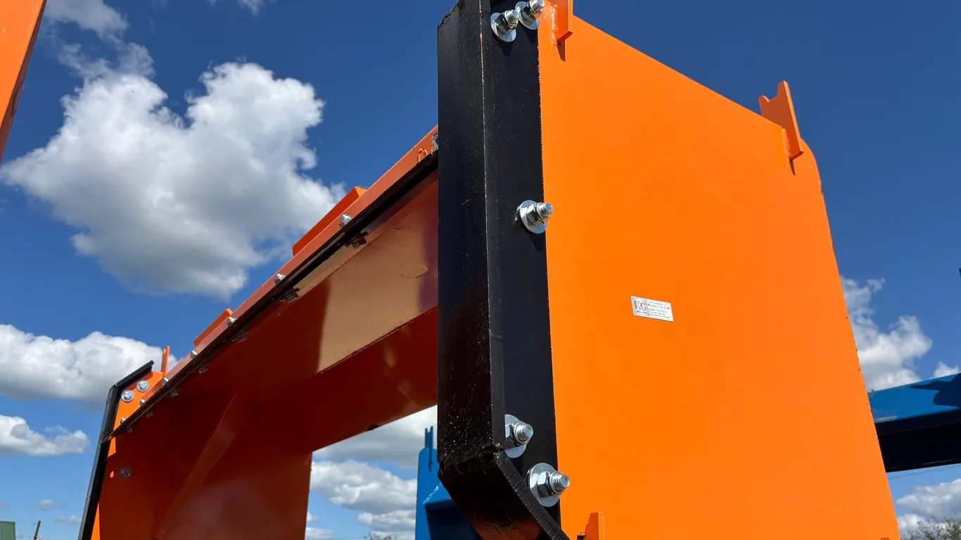 8' Snow Pusher with Steel Blades V2023