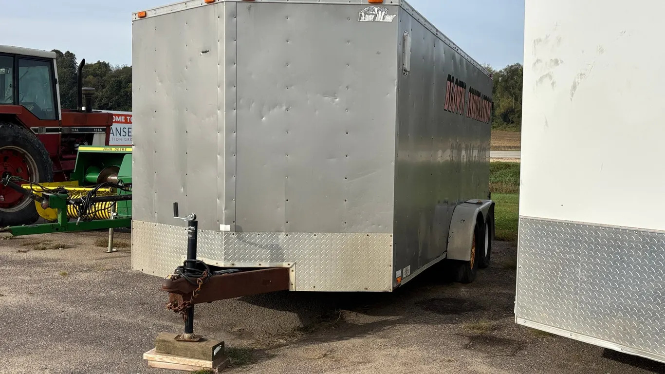 Enclosed Cargo Trailer with Blow In Insulation Business Equipment (No Title)