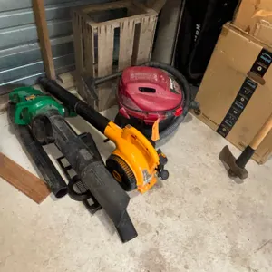 Shop Vac and (2) Leaf Blowers
