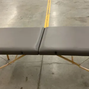 Pro Portable Massage Table - MTSO Alberta Folding Table, Grey Upholstery, Adjustable Height Legs