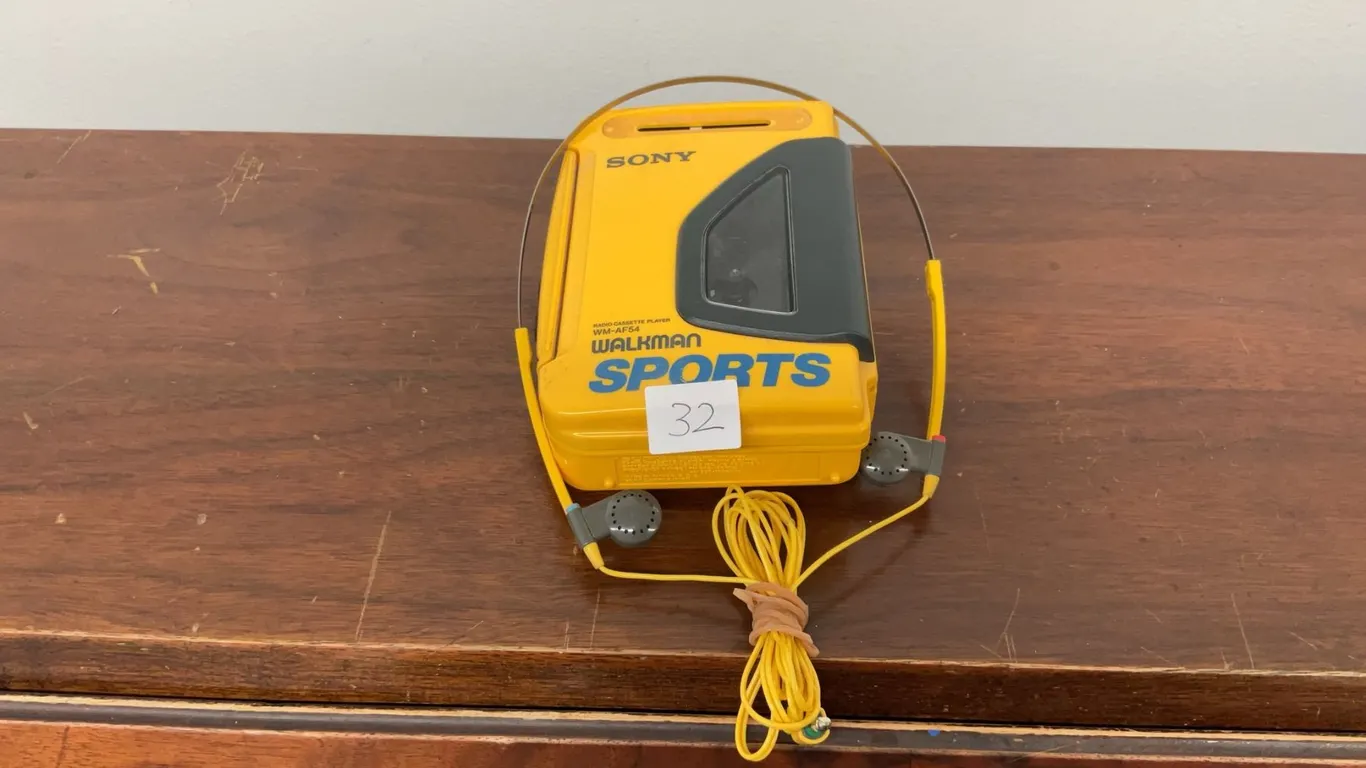 Sony Sports Walkman WM-AF54 in Iconic Yellow