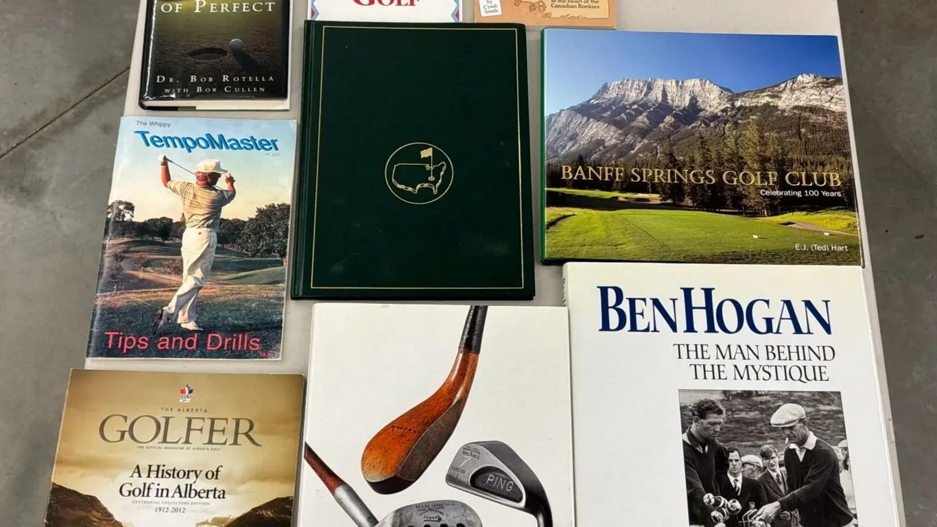 21 Books: 9 Golf incl 2003 Masters, 3 Hockey, 10 Fiction incl 1 Signed