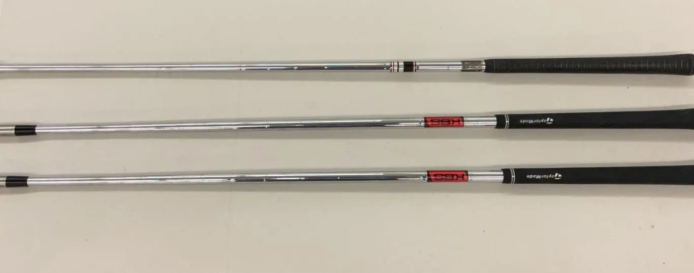 3 Callaway Big Bertha Irons With TaylorMade Grips and KBS Shafts