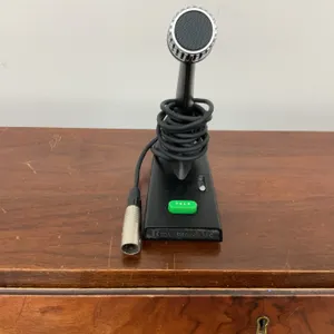 RCA Paging Microphone with Desk Stand and Push-to-Talk Button