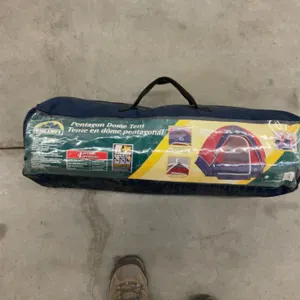 Two Tents Including Pentagon Dome Tent with Carry Bags and Poles