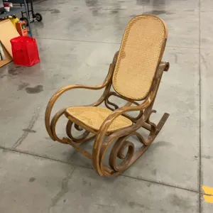 Rock Around the Clock - Classic Bentwood Scroll Rocker with Hand Woven Cane Seat and Backrest