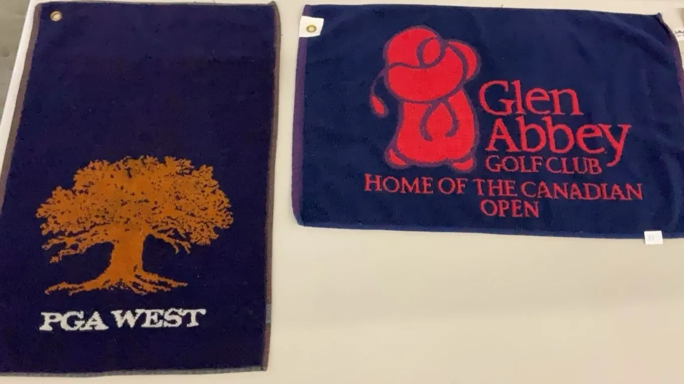 11 Vintage Golf Towels - Masters, 1989 US Open, Pebble Beach, Old Course, Muirfield Village and More