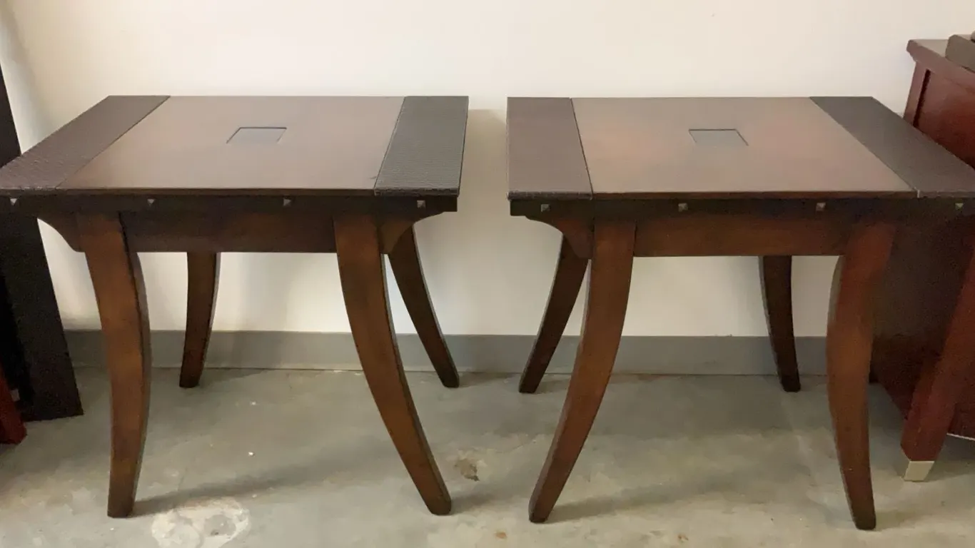 3 Wood Tables: 2 End Tables and A Coffee Table