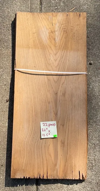 Bundle of 22 Sheets Ash or Oak Veneer Panels 32" x 13.5"