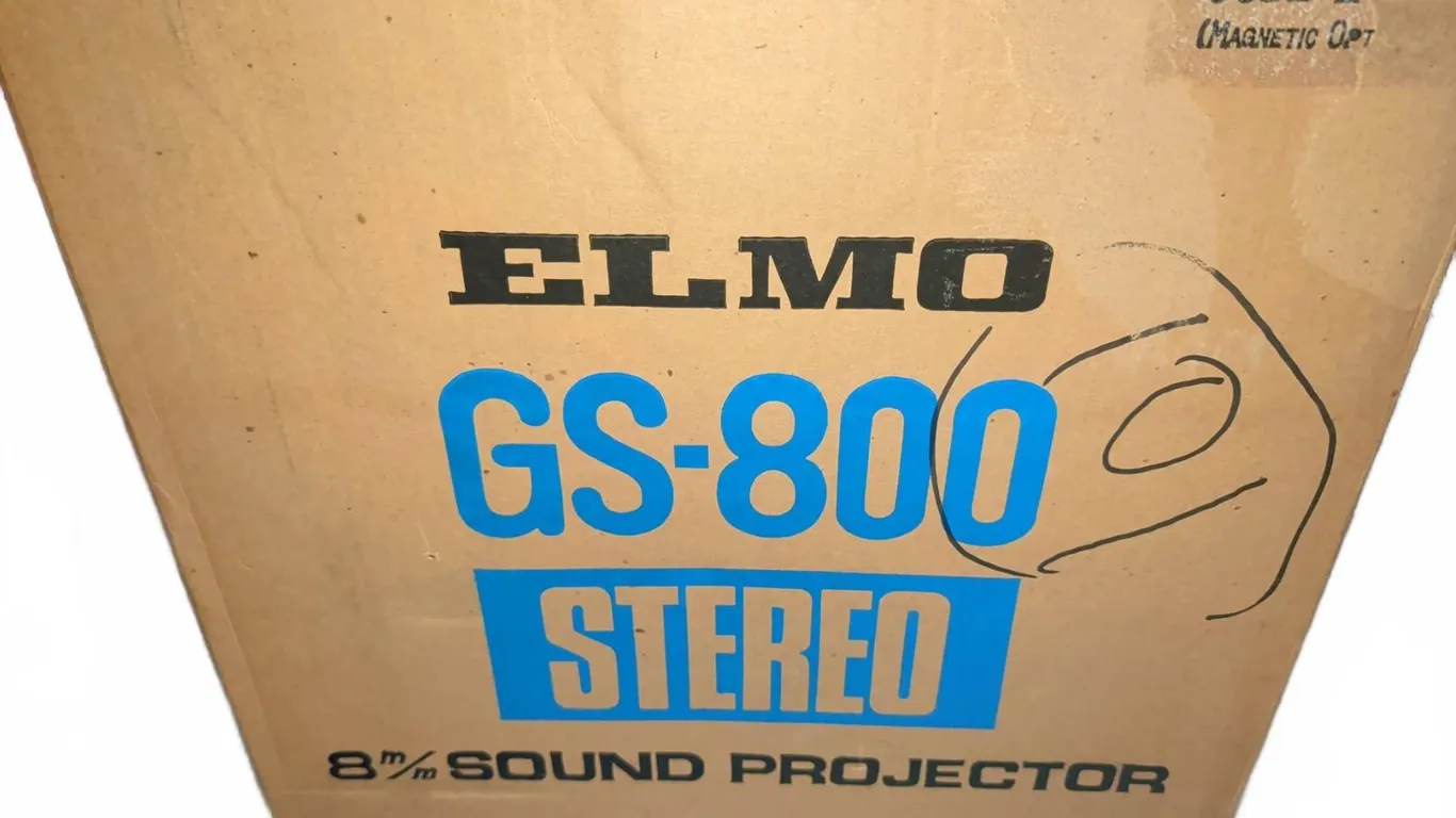 Elmo GS-800 Stereo 8mm Sound Projector in Original Box