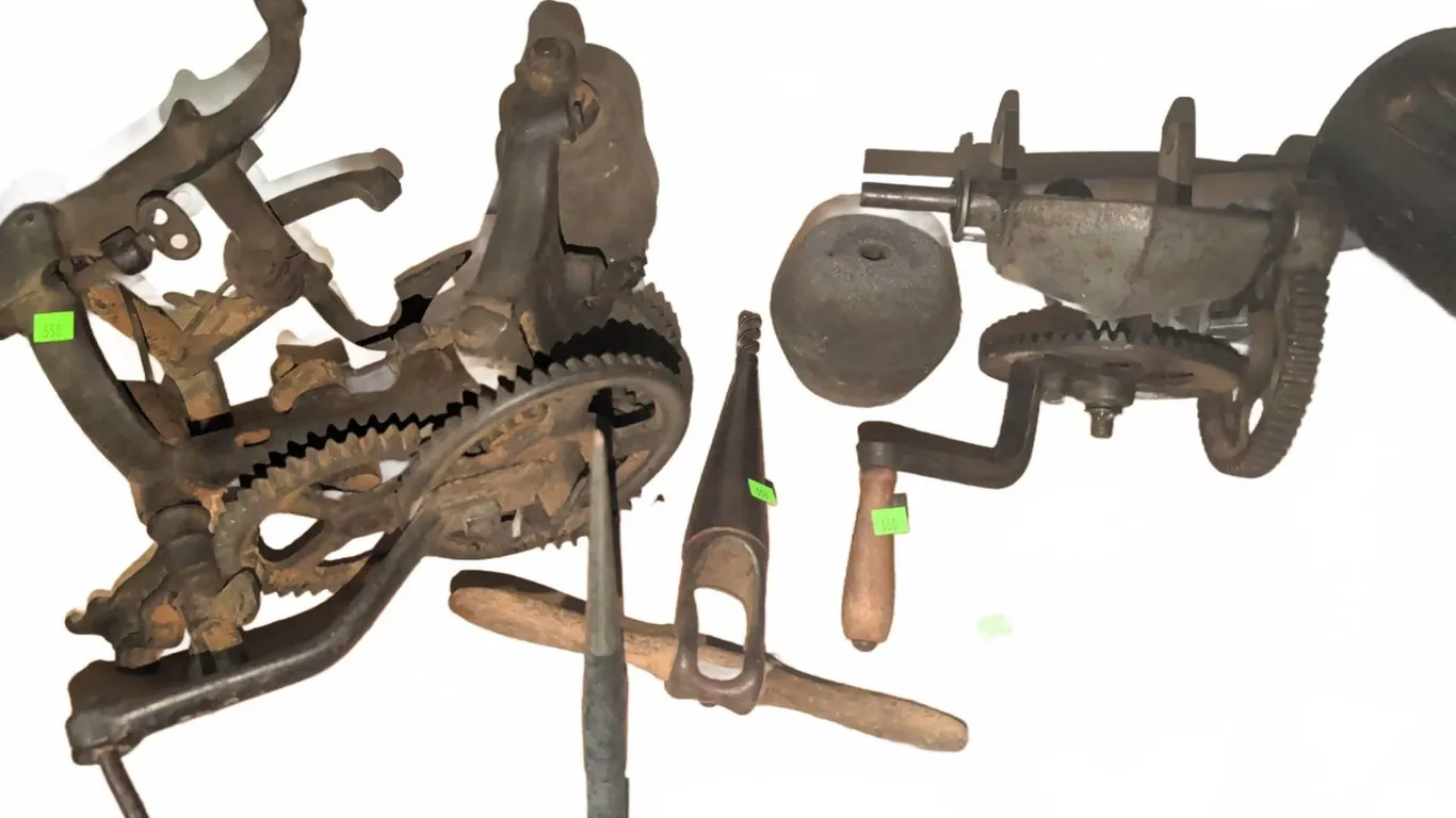 Cast Iron Hand-Crank Tools and Implements