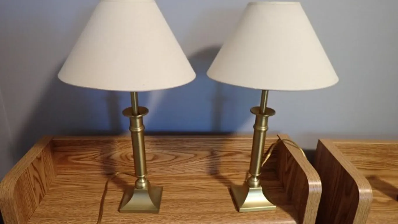 Two Brass Lamps