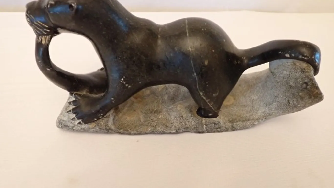 Signed Soapstone Otter