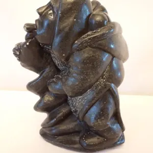 Signed Soapstone Inuit Mother