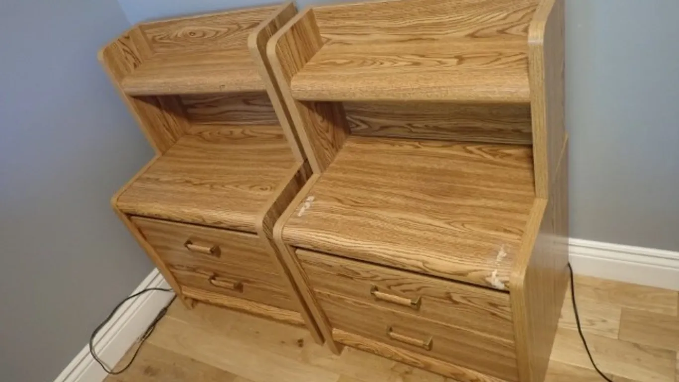 Two Matching Bedside Tables