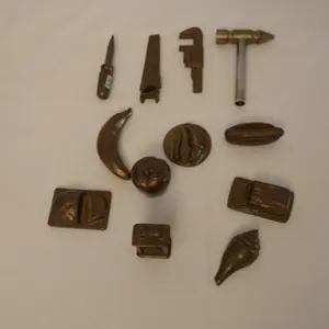 Brass Tools and food for display