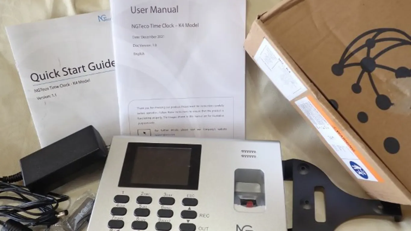 NGTeco Fingerprint Time Clock - K4 Model