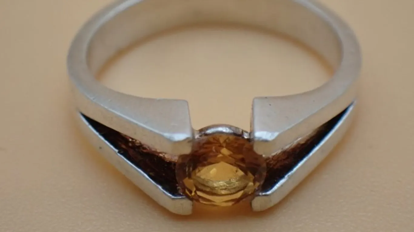 Sterling with Citrine Ring