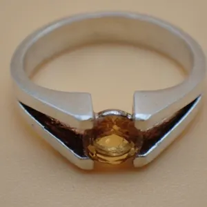 Sterling with Citrine Ring