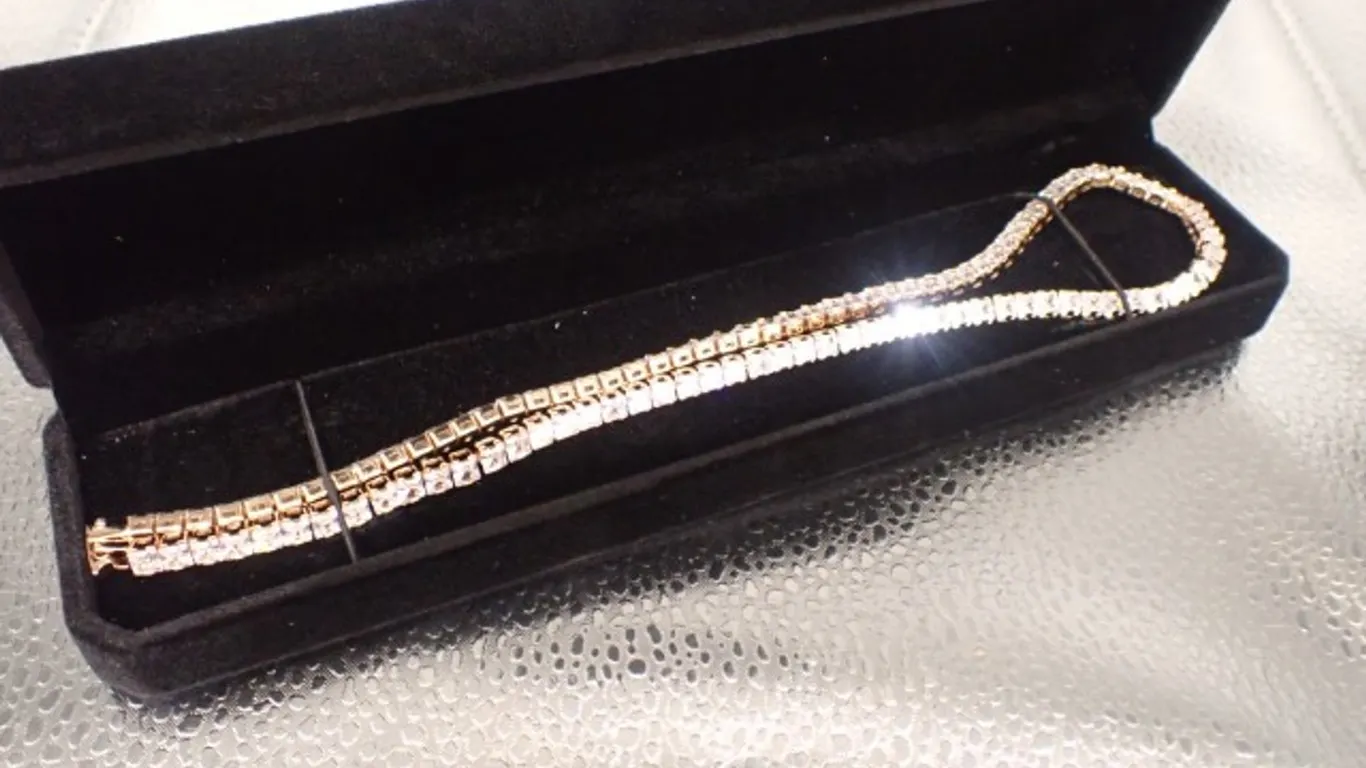 Princess Cut Tennis Necklace