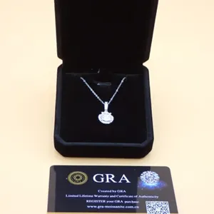 Sterling Wave Halo Necklace