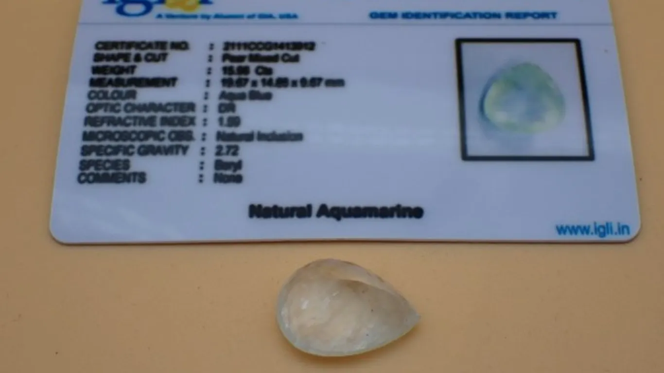 Pear Shaped Aquamarine