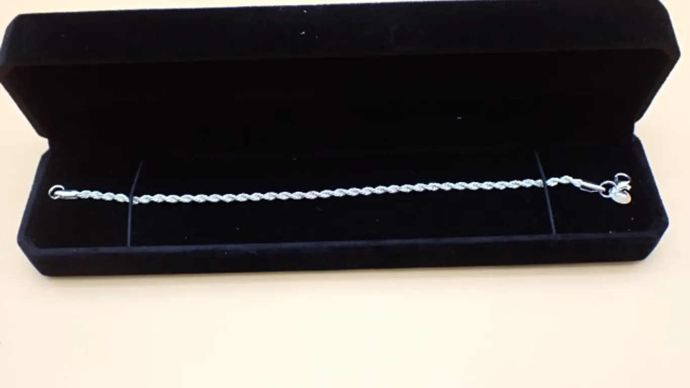 Twist Rope Bracelet in Sterling