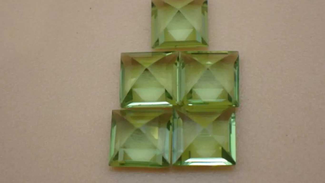 Five Natural Green Peridot