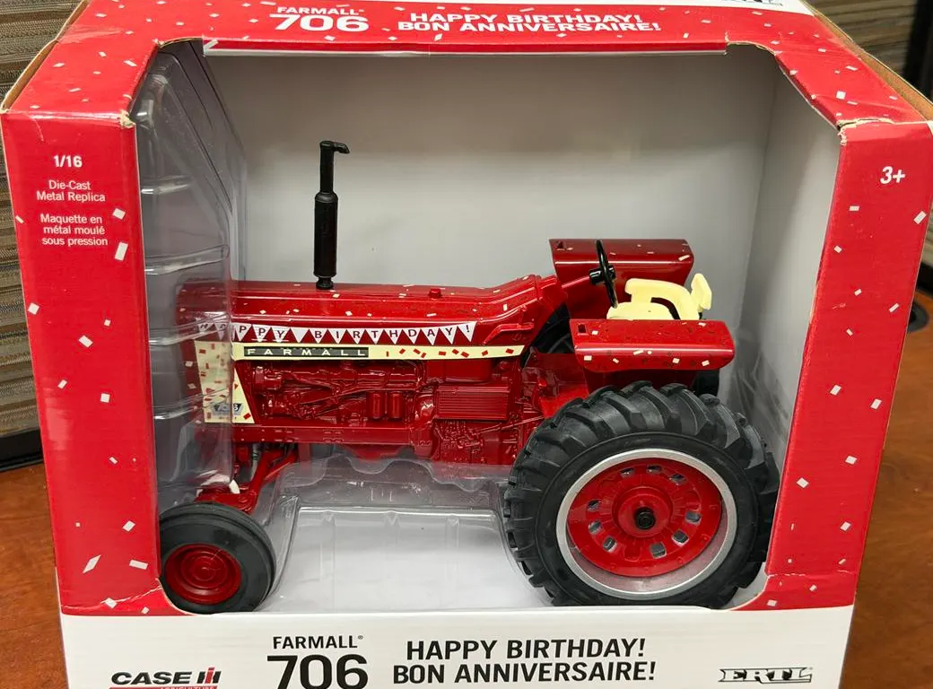 Case IH Farmall 706 Happy Birthday Tractor - 1/16