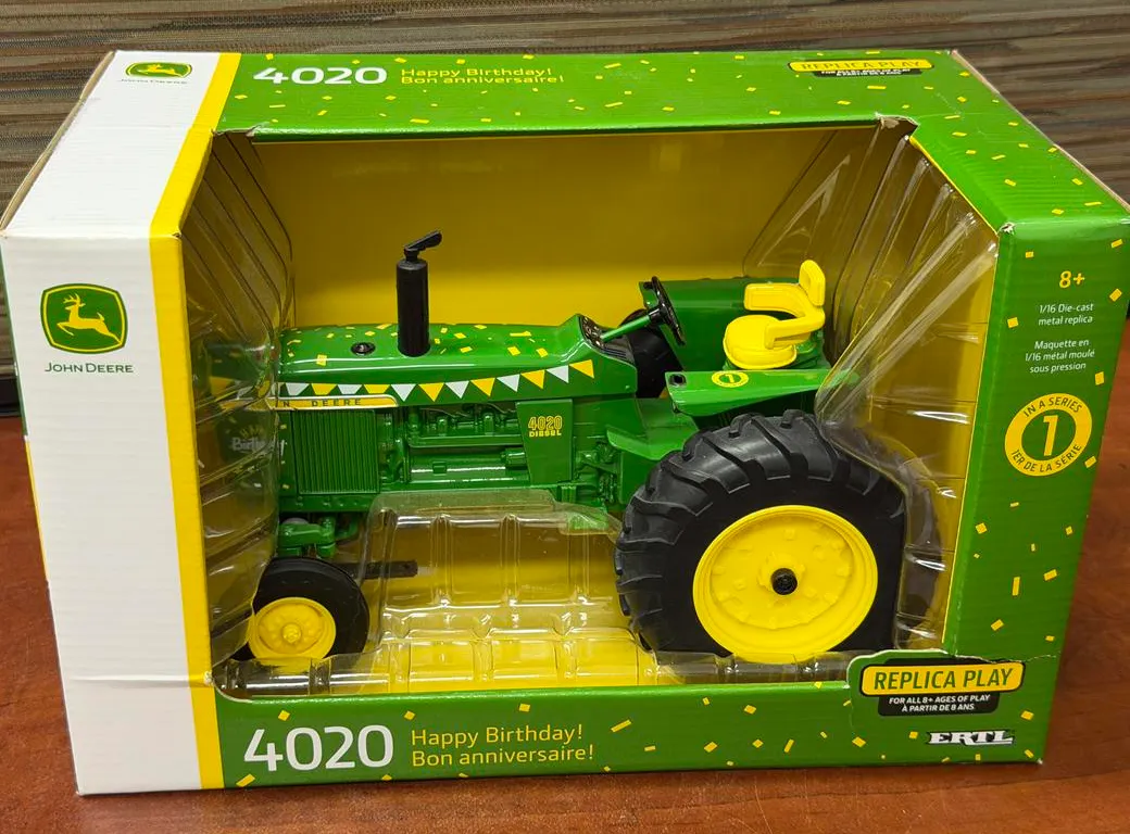 John Deere 4020 Happy Birthday Tractor - 1/16