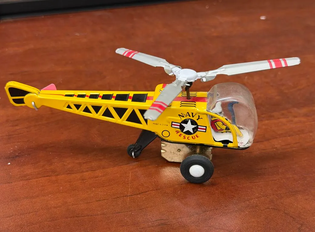 Navy Rescue Yellow Helicopter