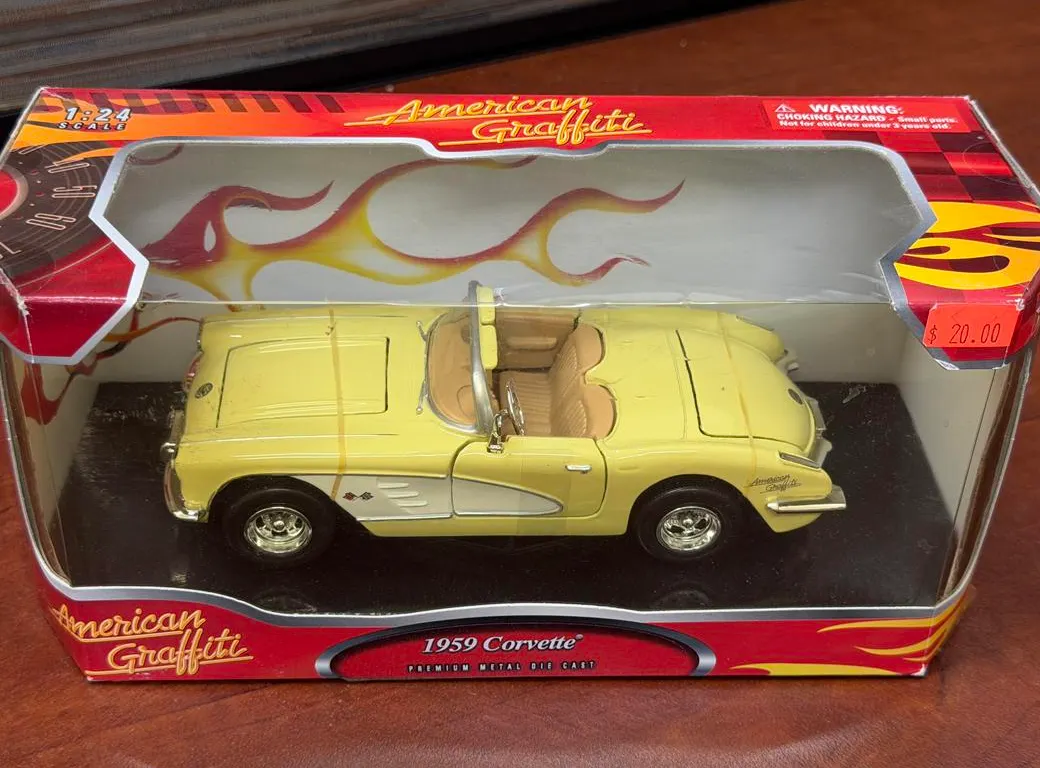 1959 Corvette Die Cast Car - Am Graffiti - 1/24