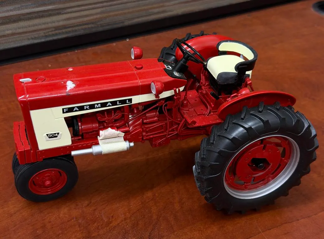 Farmall 504 Tractor -Exhaust Pipes Need Glued - 1/16