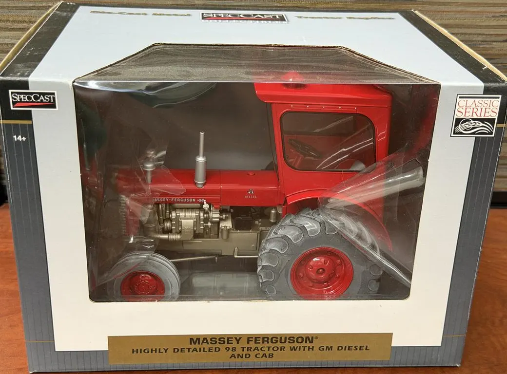 Massey Ferguson 98 Diesel and Cab Tractor - 1/16